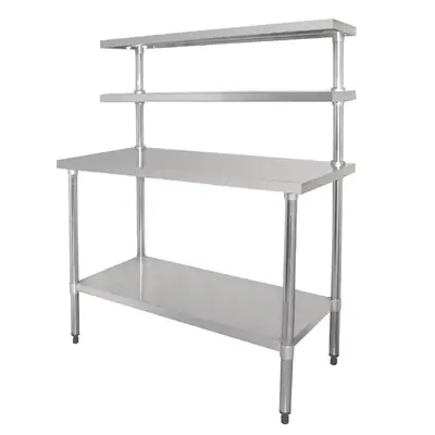 Vogue Table with Gantry Shelf 1500x1800x600mm