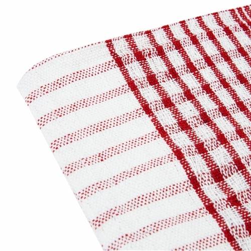 Vogue Wonderdry Tea Towel Red - 762x508mm (Pack 10)