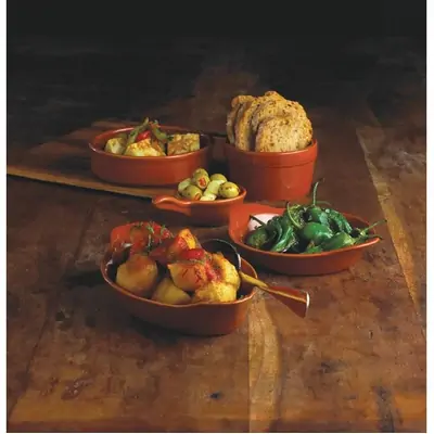 Olympia Porcelain Rustic Mediterranean Dish Large 134x30mm (Box of 6)