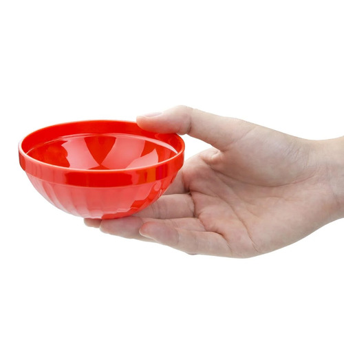 Olympia Kristallon Polycarbonate Bowl Red 102mm 190ml (Box of 12) - CE277
