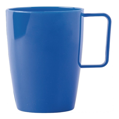 Olympia Kristallon Polycarbonate Handled Cups Blue - 284ml 10oz (Box of 12) - CE288