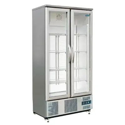 Polar CK477-A G-Series 2 Hinged Double Door Upright Back Bar Cooler 490Ltr