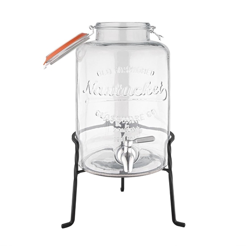 Glass Retro Water Dispenser with Base - 8.5Ltr 460(h)x200(w)x210(d)mm