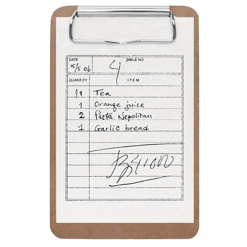 Olympia Wooden Bill Presenter Clipboard 90x150mm