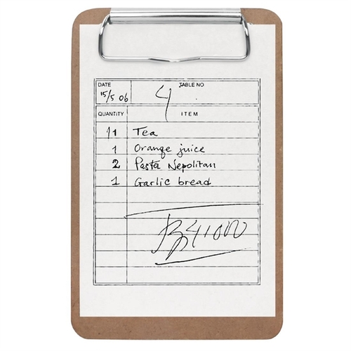 Olympia Wooden Bill Presenter Clipboard - 90x150mm - CN503