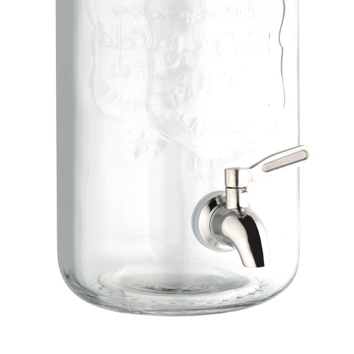 Olympia Clip-Top Water Dispenser Printed "Ice Cold Drink" 3.6Litres - CN680