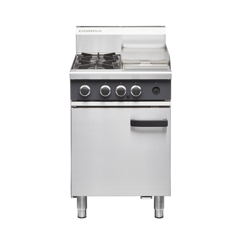 Cobra CR6C - Gas 2 Open Burners + 300mm Griddle and Oven