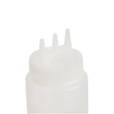 Squeeze Bottle Tripple Nozzle 682ml Clear