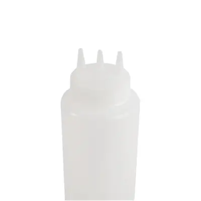 Squeeze Bottle Tripple Nozzle 1.02lt Clear