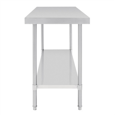 Vogue Premium Stainless Steel Table 2400x600x900mm
