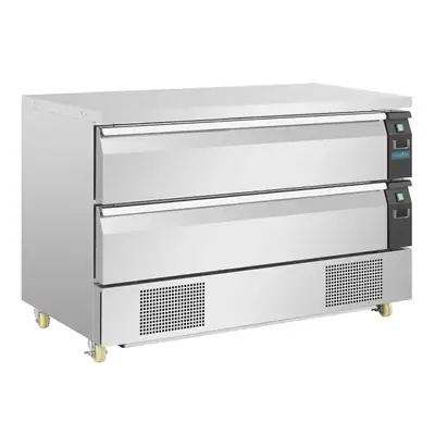 Polar DA997-A U-Series Double Drawer Counter Fridge Freezer 6xGN