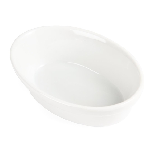 Olympia Whiteware Oval Pie Bowl 145x104mm (Box of 6)