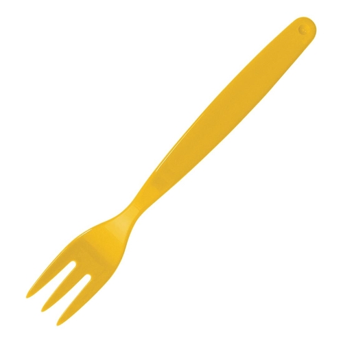 Olympia Kristallon Polycarbonate Fork Yellow - 170mm (Pack of 12)