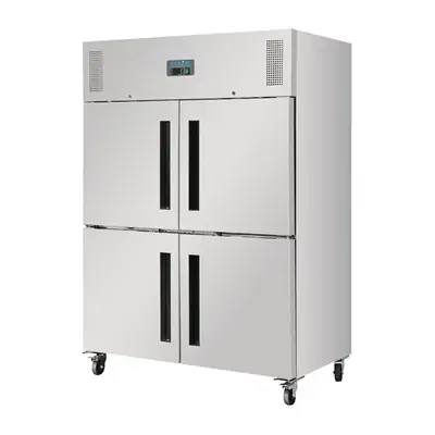 Polar DL709-A G-Series 2 Stable Door Upright Fridge Stainless Steel 1200Ltr