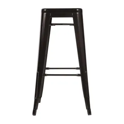 Bolero High Metal Bar Stools Black (Pack of 4)