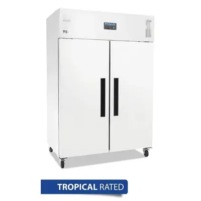 Polar DL898-A G-Series 2 Door Upright Fridge White 1200 Litres