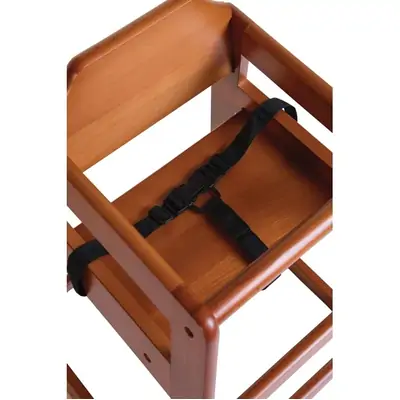 Bolero Wooden High Chair Dark Wood Finish
