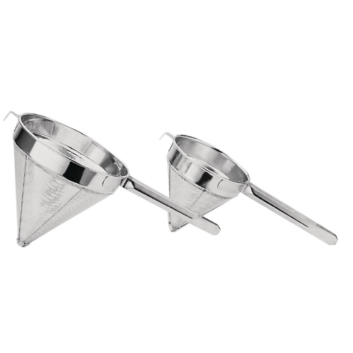 Vogue Stainless Steel Coarse Conical Strainers - 250mm  (2mm hole)