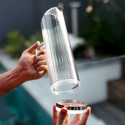 D-Still Bamboo Polycarbonate Water Pitcher W/Removable Base 1.5L