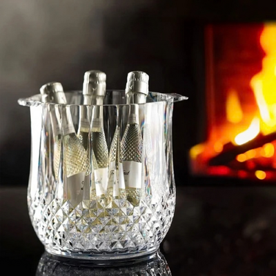 D-Still Cut Crystal Ice Bucket Polycarbonate 5.2L