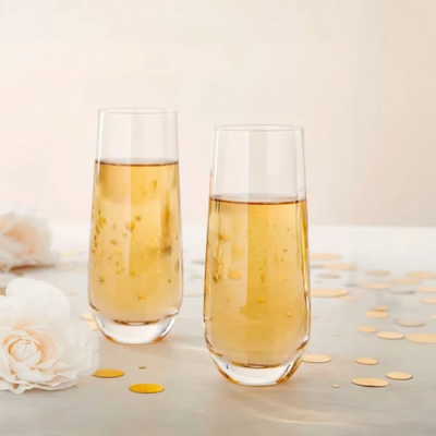 D-Still Glass Stemless Champagne Glass 230ml (Box of 4)