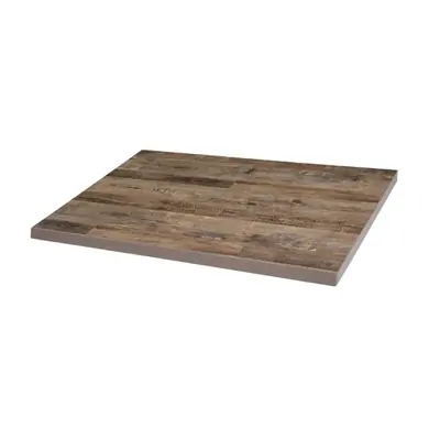 Bolero Pre-drilled Rectangular Table Top Urban Dark 1100x700mm
