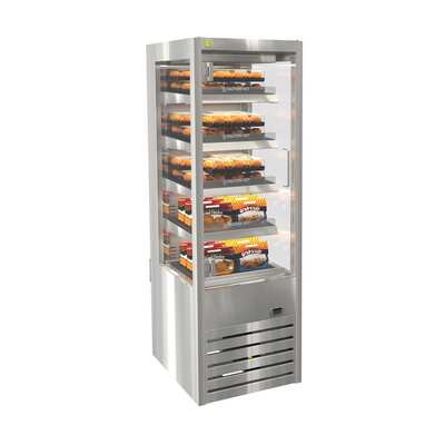 Cossiga DTGHT6 Heated Open Fronted Multideck with Hinged Door - 600mm