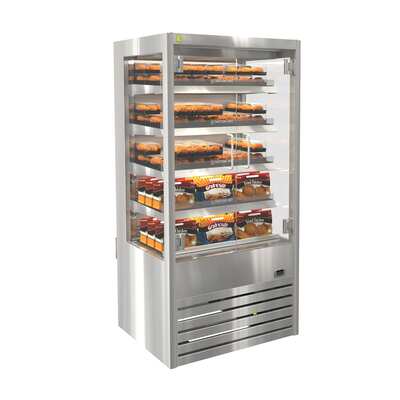 Cossiga DTGHT9 Heated Open Fronted Multideck with Hinged Door - 900mm