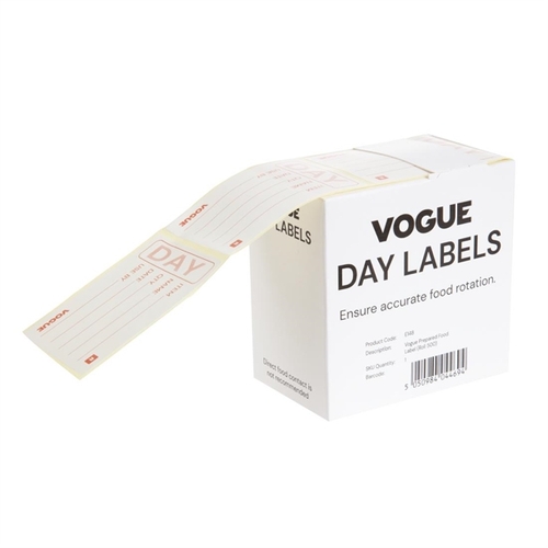 Vogue Prepared Food Label (Roll 500) - E148