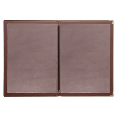 Olympia Leatherette Style Menu Cover A4 4 Card
