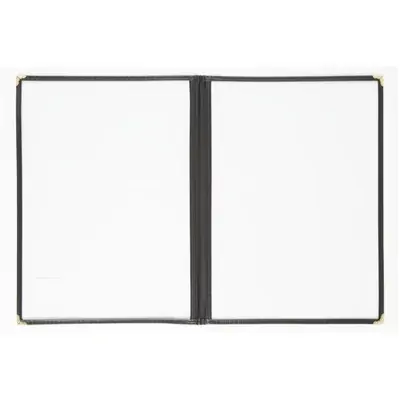 Olympia A4 Four Card American Style Menu Holder Black