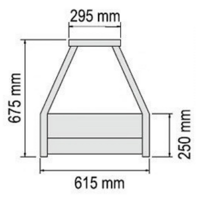 Roband ERX26RD Straight Glass Cold Food Display