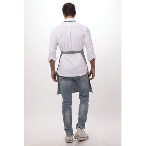 Bib Apron - Grey - F8-GRY - F8-GRY