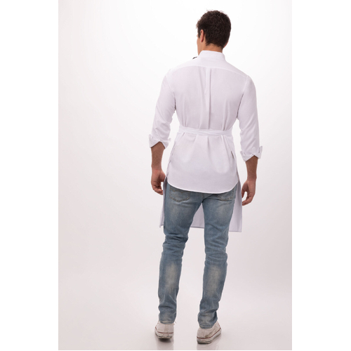Bib Apron - White - F8-WHT - F8-WHT