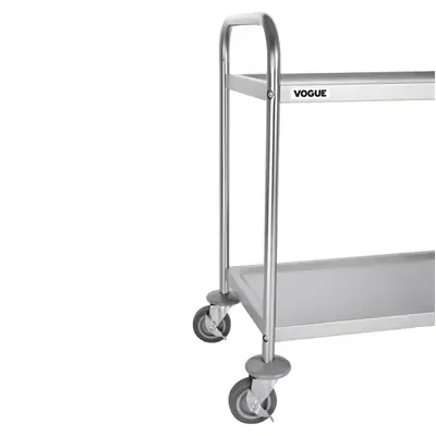Vogue 2 Tier Flat Pack Trolley 825x710x405mm 