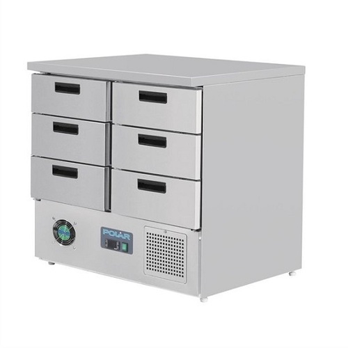 Polar FA440-A G-Series Refrigerated Counter with 6 Drawers 240Ltr
