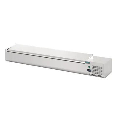 Polar FA856-A G-Series Countertop Prep Fridge with Lid 8x 1/4 GN