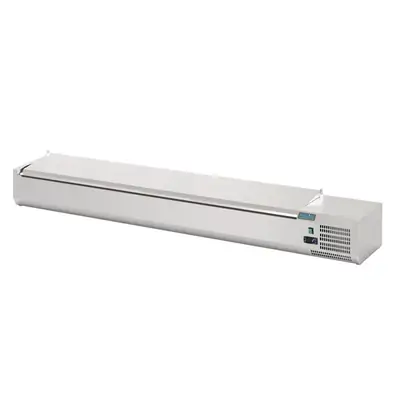 Polar FA857-A G-Series Countertop Prep Fridge with Lid 10x 1/4 GN
