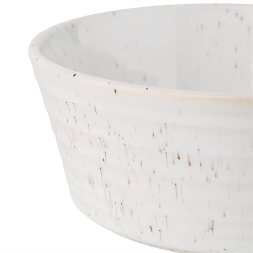 Olympia Cavolo White Speckle Flat Round Bowl 143mm (Box of 6) - FD900