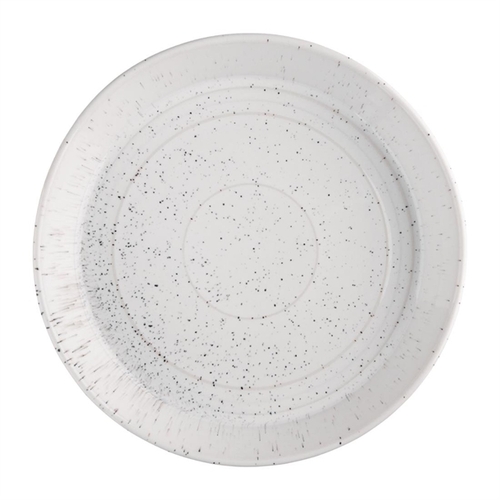 Olympia Cavolo White Speckle Flat Round Bowl 220mm (Box of 4)