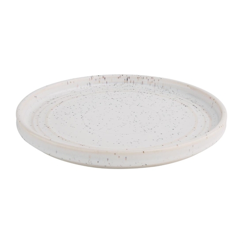 Olympia Cavolo White Speckle Flat Round Plate 180mm (Box of 6)