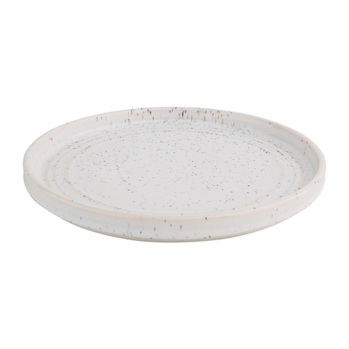 Olympia Cavolo White Speckle Flat Round Plate 180mm (Box of 6) - FD902