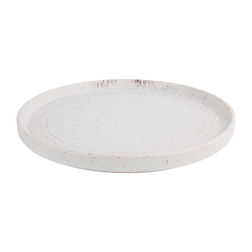 Olympia Cavolo White Speckle Flat Round Plate 270mm (Box of 4)