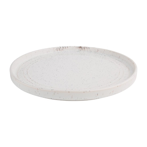 Olympia Cavolo White Speckle Flat Round Plate 270mm (Box of 4) - FD904