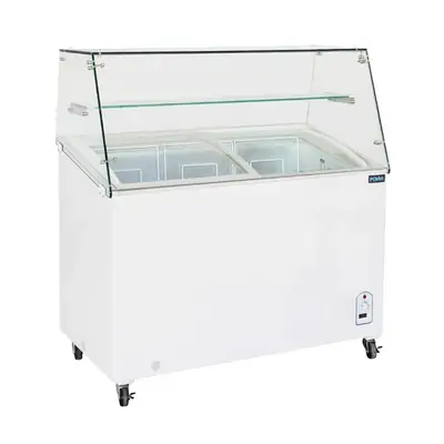 Polar FL991-A G-Series Display Chest Freezer - 200Ltr with Glass Surround