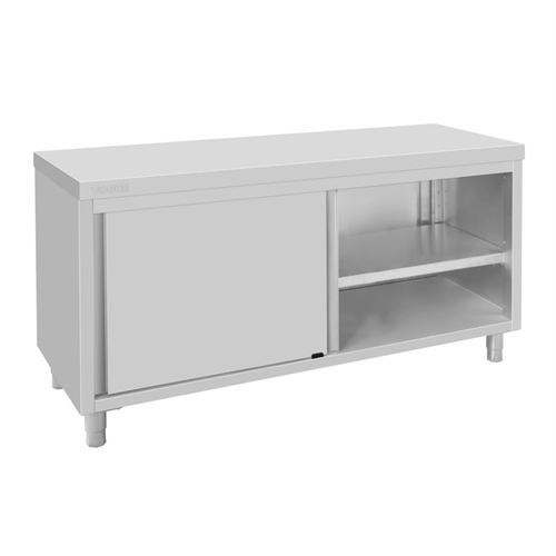 Vogue Standing Floor Cupboard Stainless Steel 900x1800x600mm - FU587