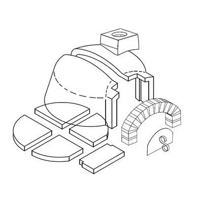 Valoriani FVR120 - Modular Oven Kit - 6 Pizza Capacity