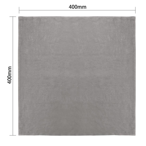 Olympia Linen Table Napkin 400x400mm Grey (Pack of 12) - FW698