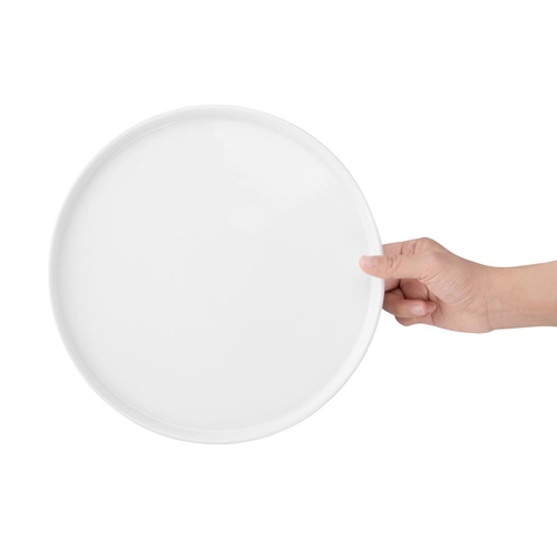 Olympia Whiteware Flat Round Plate - 268mm (Box of 4) - FW814