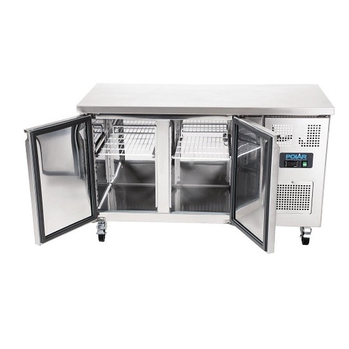 Polar G377-A U-Series 2 Door Counter Fridge 228Ltr - G377-A